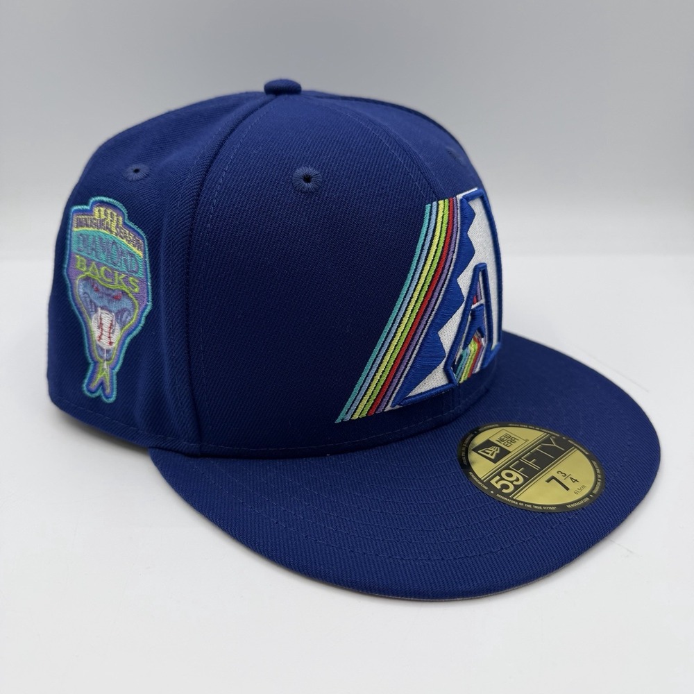 New Era 59Fifty Arizona Diamondbacks Hat Cap 7 3/4 Blue 1998 Inagural Season MLB